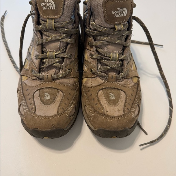 The North Face Tan and Gray Hiking Boots Size 9 - Picture 1 of 5